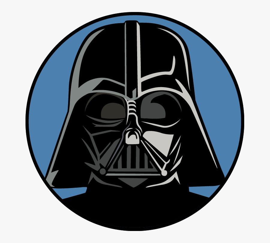 Darth Vader Clipart Hand - Silhouette Darth Vader Helmet, Transparent Clipart