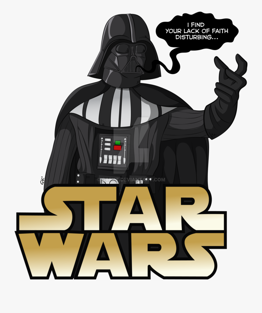 Transparent Movie Star Clipart - Drawing Darth Vader And Luke Skywalker, Transparent Clipart
