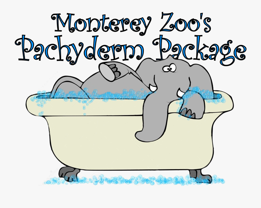 Pachyderm Package Logo"
 Title="elephant Bathtub - Elephant In Bathtub, Transparent Clipart