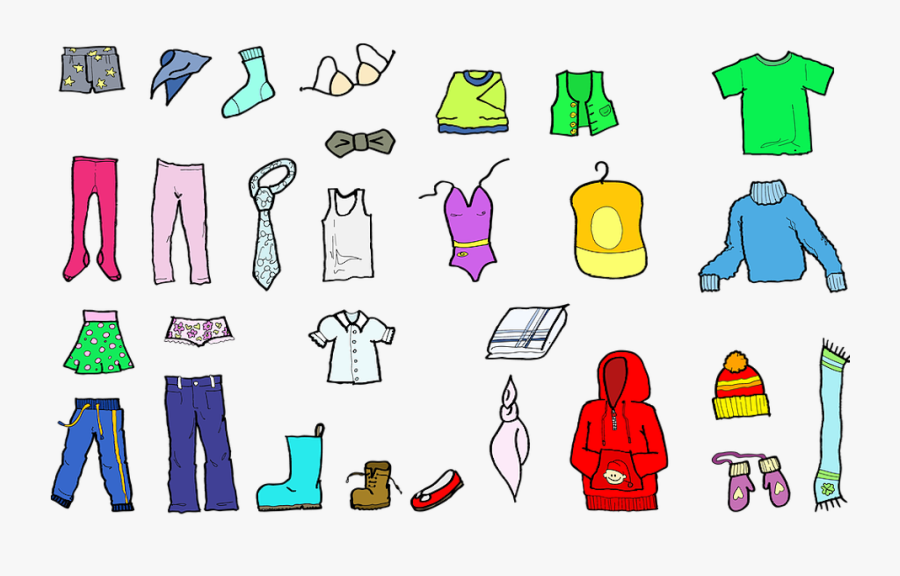 Transparent Clothing Png - Items Of Clothing Esl, Transparent Clipart