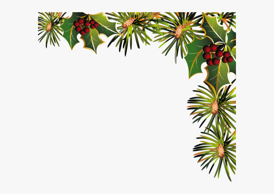 Decorative Transparent Christmas Corner Panel - Transparent Christmas Wreath Png, Transparent Clipart