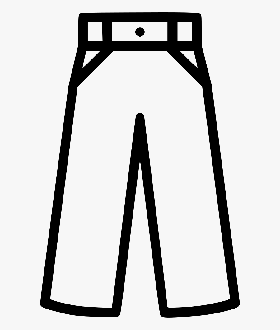 Cloth Dressing Fashion Men Pants Png Icon - Jeans Clip Art Black And ...