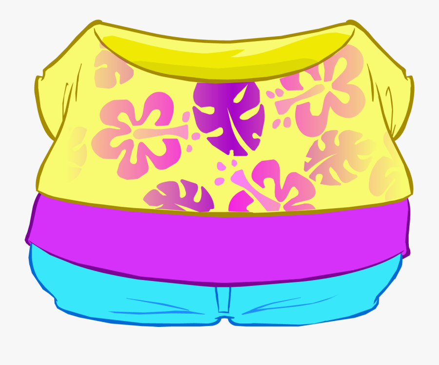 Transparent Summer Dress Clipart - Club Penguin Summer Clothing, Transparent Clipart