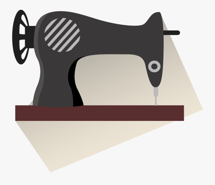 Sewing Machine Clip Art - Máquina De Coser Blanco Y Negro, Transparent Clipart