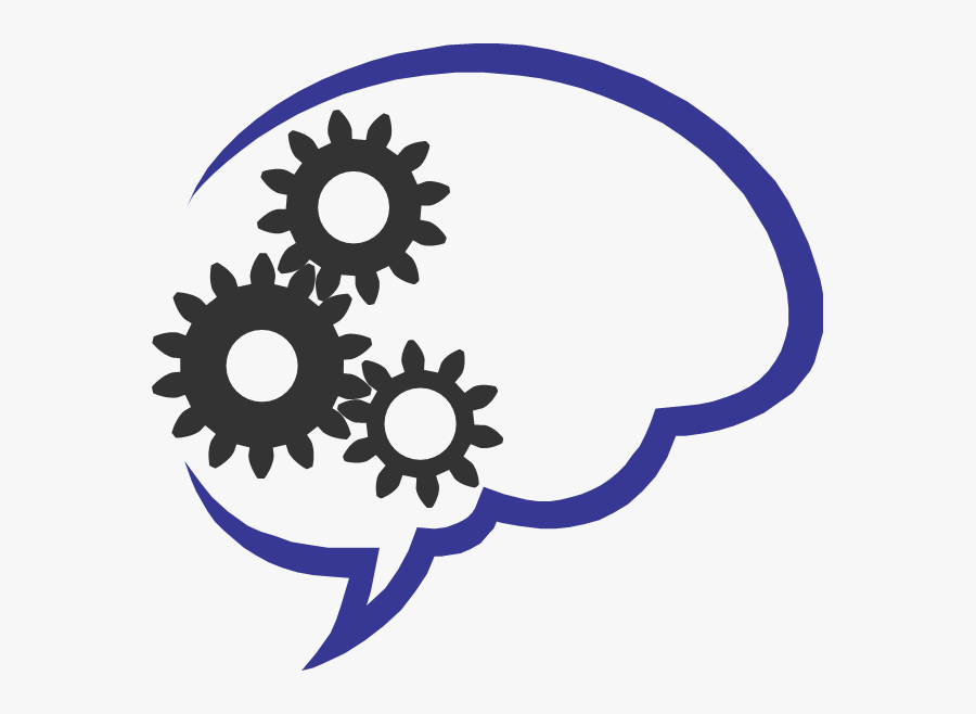 Clip Art Brain With Gears - Brain Gears Thinking Clipart, Transparent Clipart