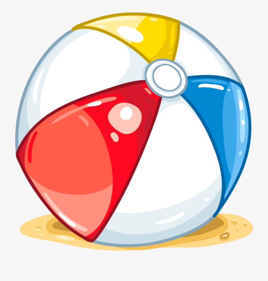 Transparent Beach Ball Clip Art - Cartoon Beach Ball Png, Transparent Clipart