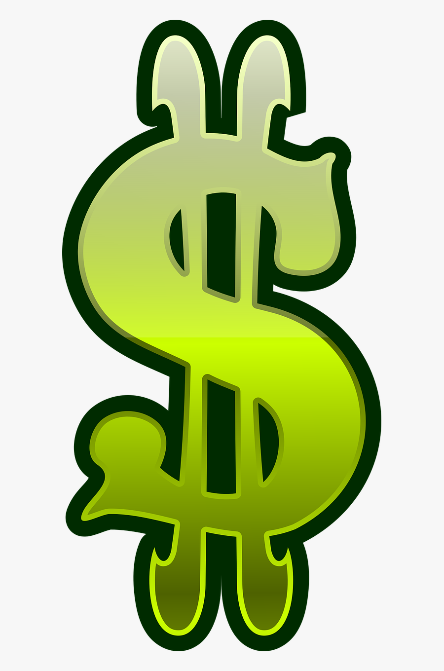 Dollar Sign Gambling Gradient Free Picture - Dollar Sign Clipart, Transparent Clipart