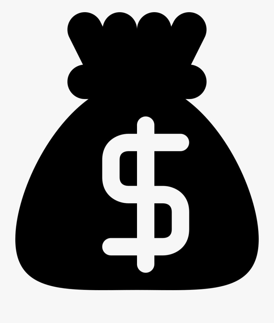 Transparent Money Sign Png - Black Dollar Icon Png, Transparent Clipart