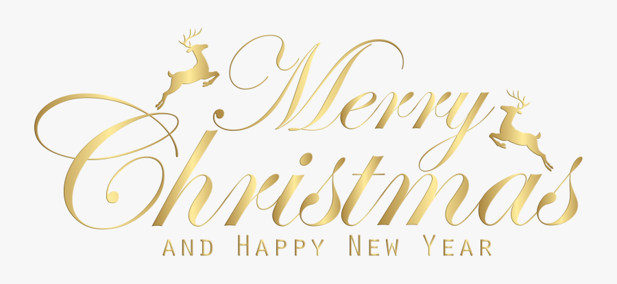 Christmas Party Clip Art - Merry Christmas And Happy New Year Png, Transparent Clipart