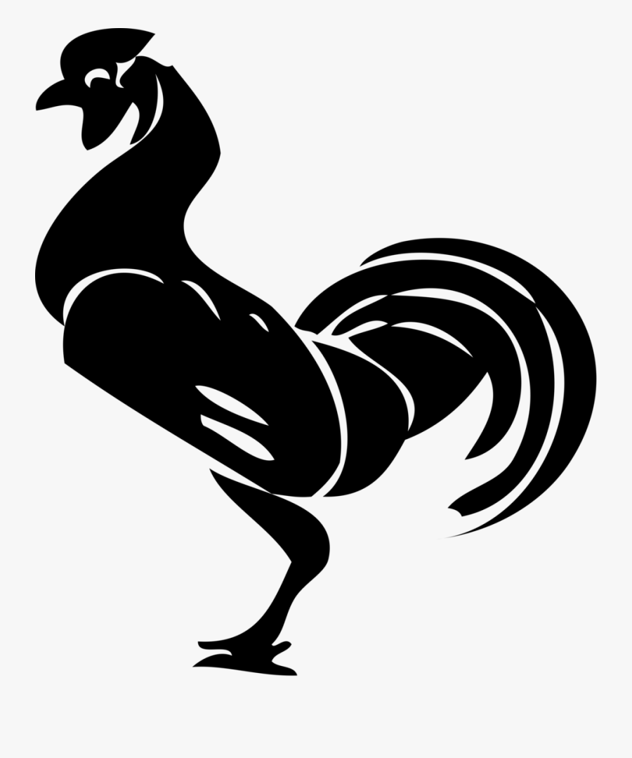 Rooster Silhouette - Rooster Clip Art, Transparent Clipart