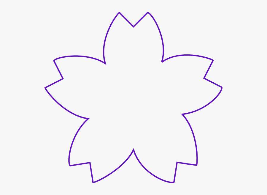 Flower Shape Purple Clip Art At Clker - Shape Of A Flower, Transparent Clipart
