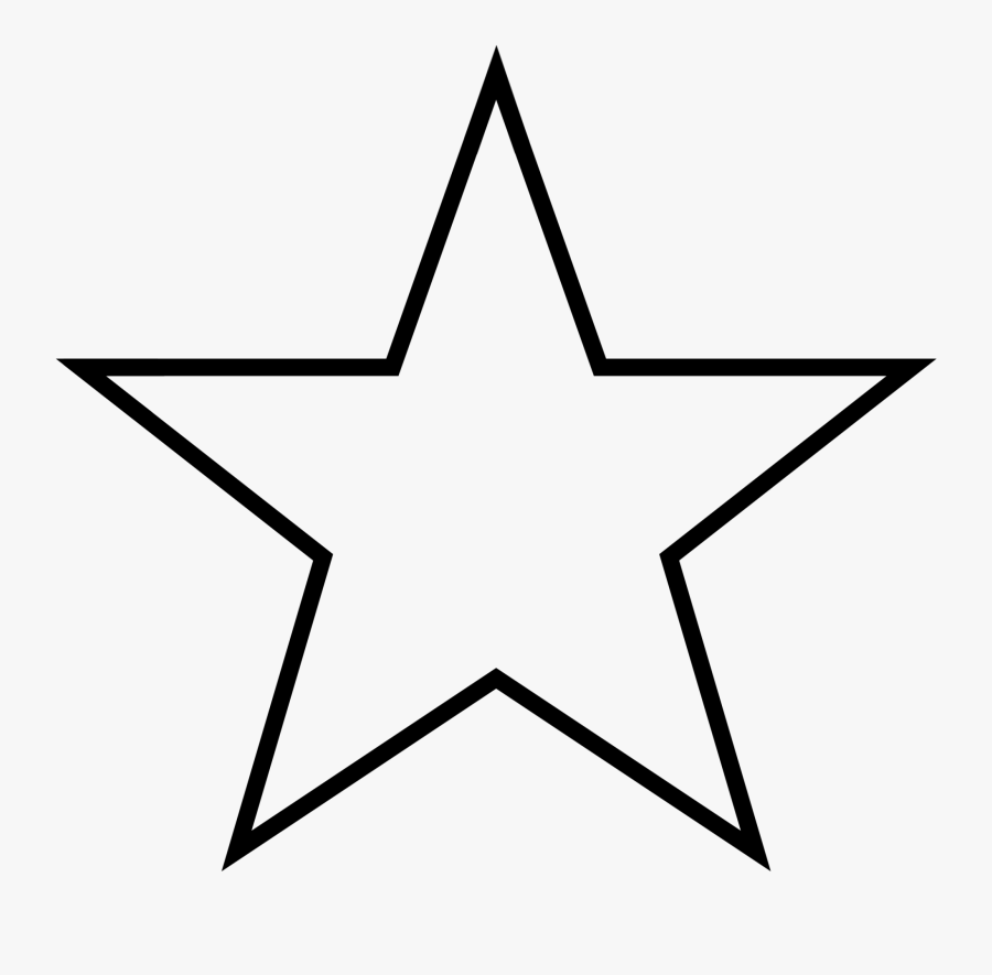Thumb Image - Simple 5 Point Star, Transparent Clipart