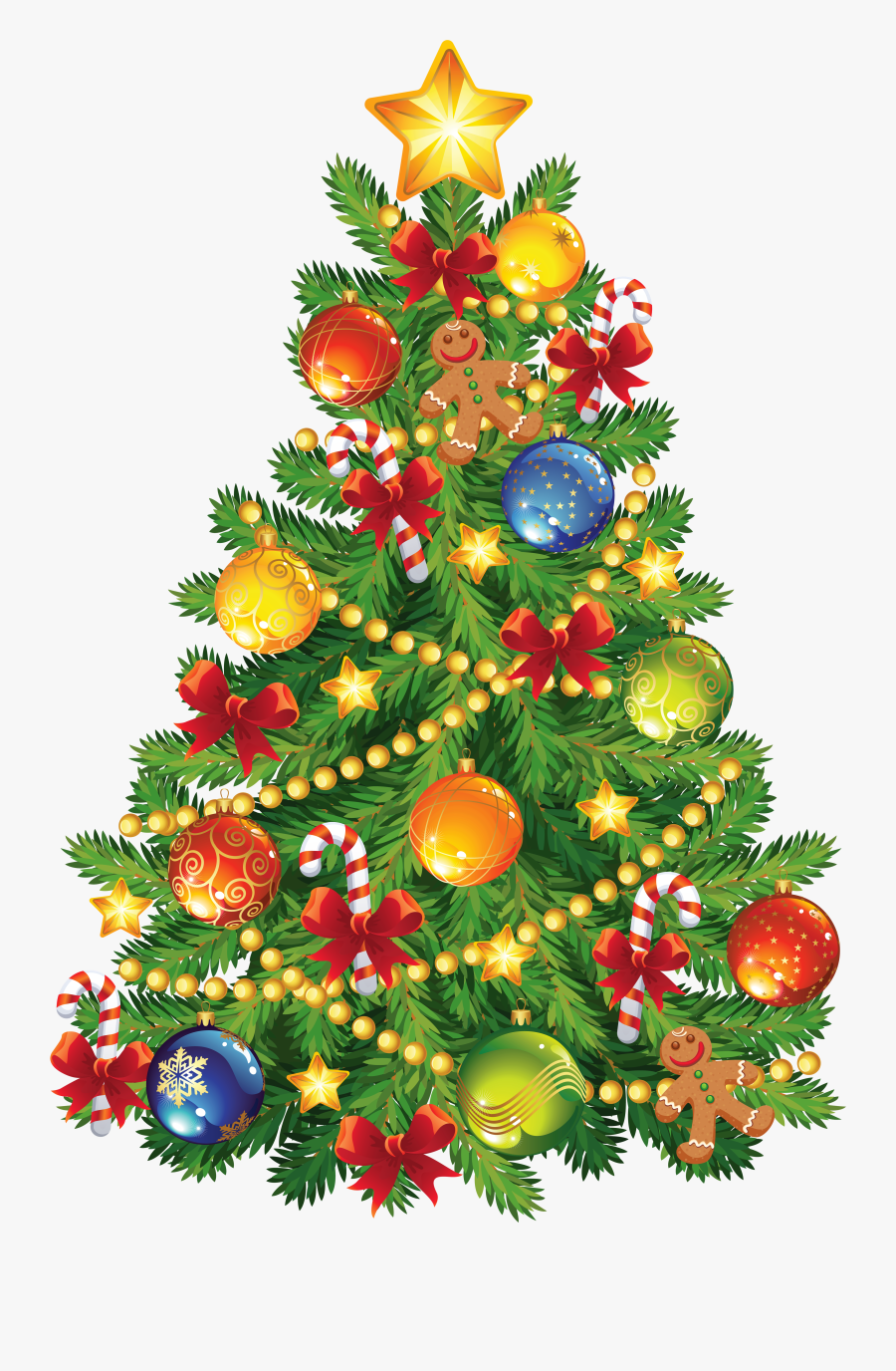 Christmas Trees Clipart - Merry Christmas Tree, Transparent Clipart