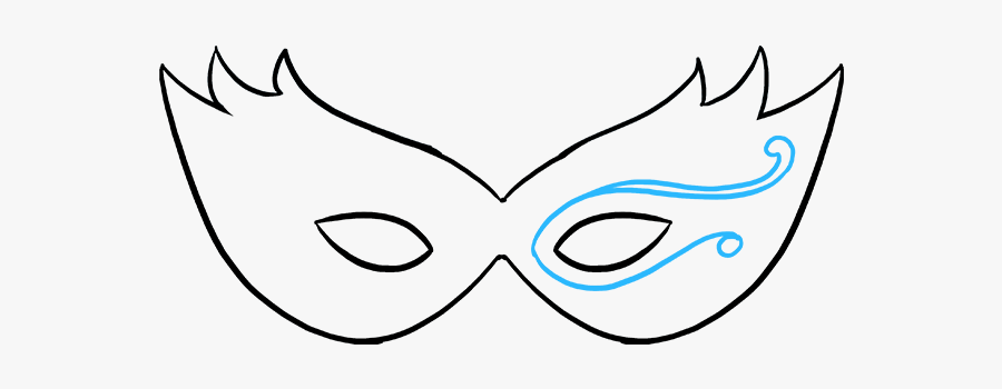 How To Draw Mardi Gras Mask, Transparent Clipart