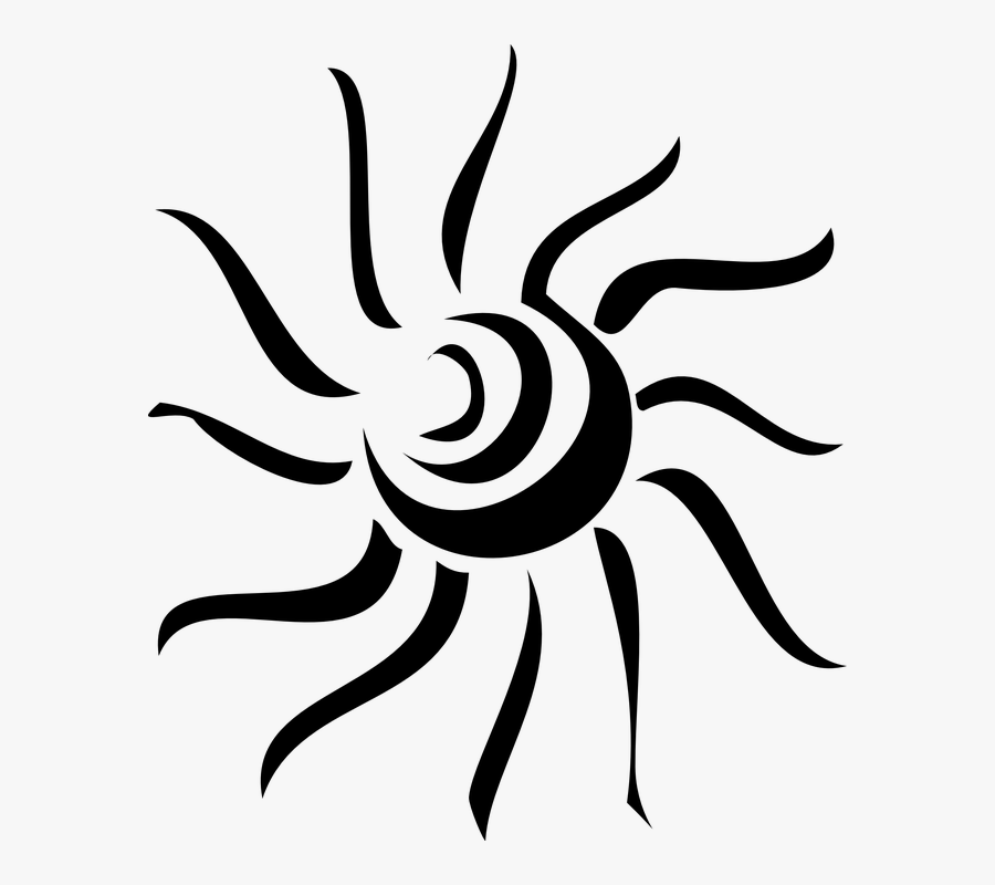 Graphic Free Ray Png Transparent Art - Sun Vector Black Png, Transparent Clipart