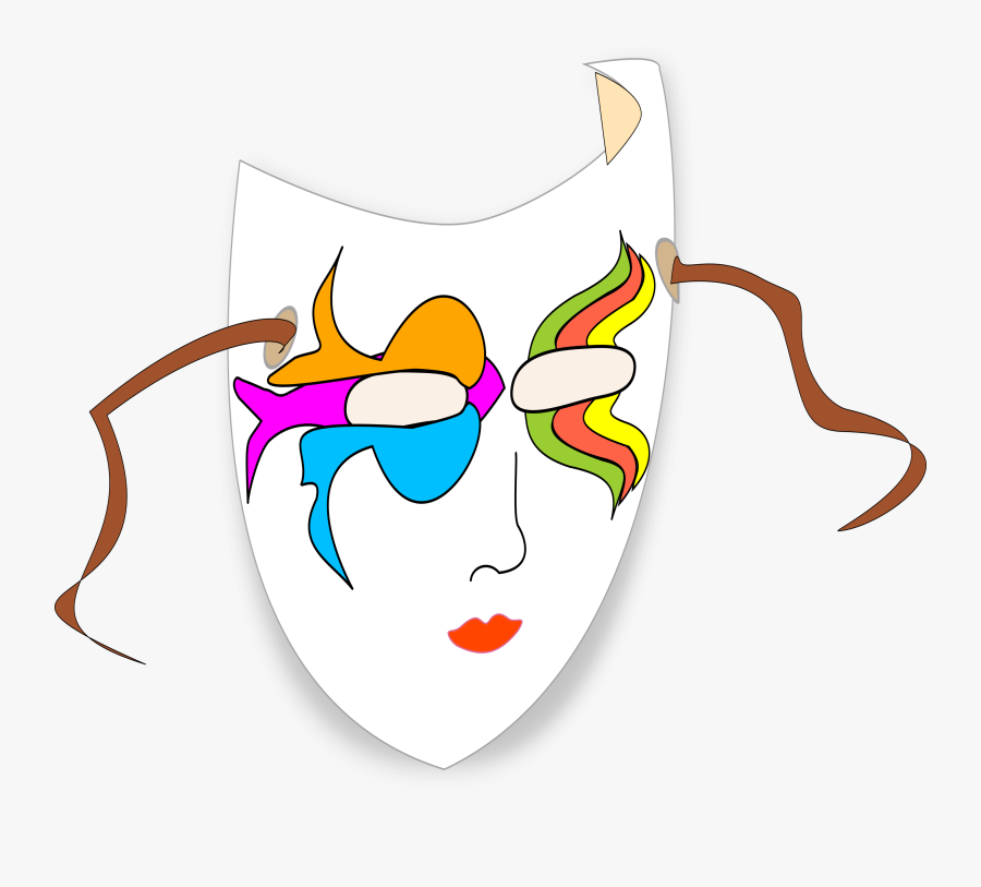 Art,organ,artwork - Party Carnival Face Mask Clipart, Transparent Clipart