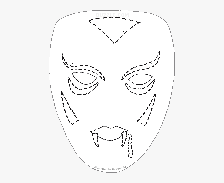 Transparent Mardi Gras Clipart - Simple Happy Mask Design, Transparent Clipart