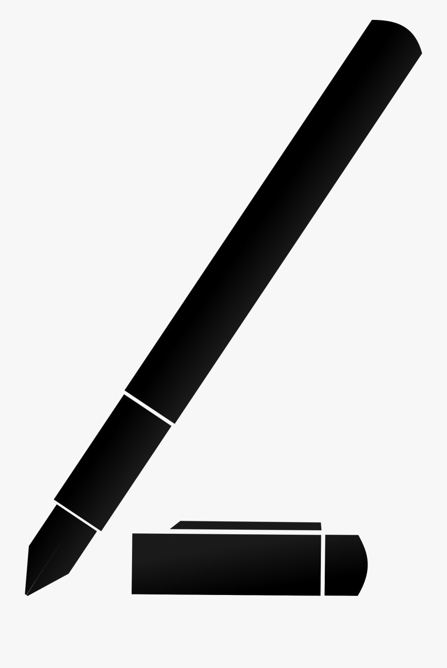 Fountain - Pen - Vector - Pen Black Vector Png, Transparent Clipart