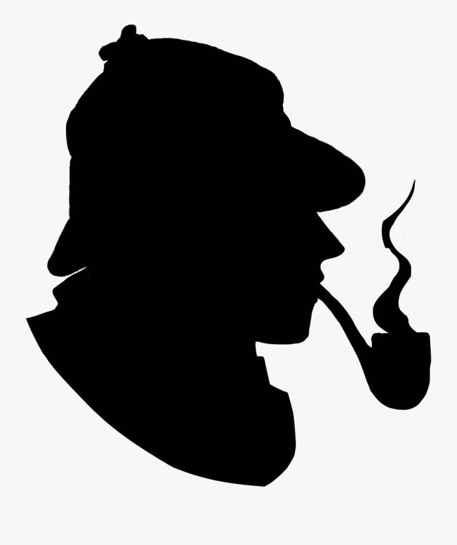 Silhouette Clipart Detective - Silhouette Talking Head Clipart, Transparent Clipart