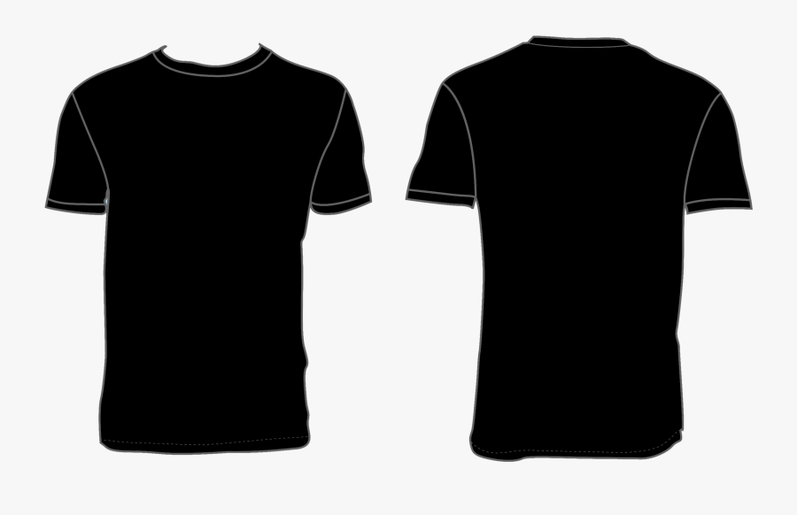 Black Shirt Template Png Clipart , Png Download - Vector Kaos Polos ...