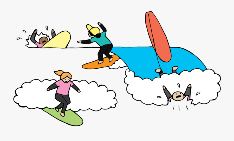Surfer Clipart Bathing Suit - Surf Camp Animated, Transparent Clipart