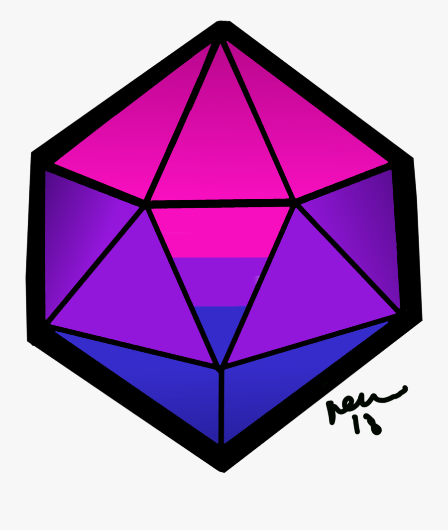 Bi Pride D20 Stickers, Etc Clipart , Png Download - Clip Art, Transparent Clipart