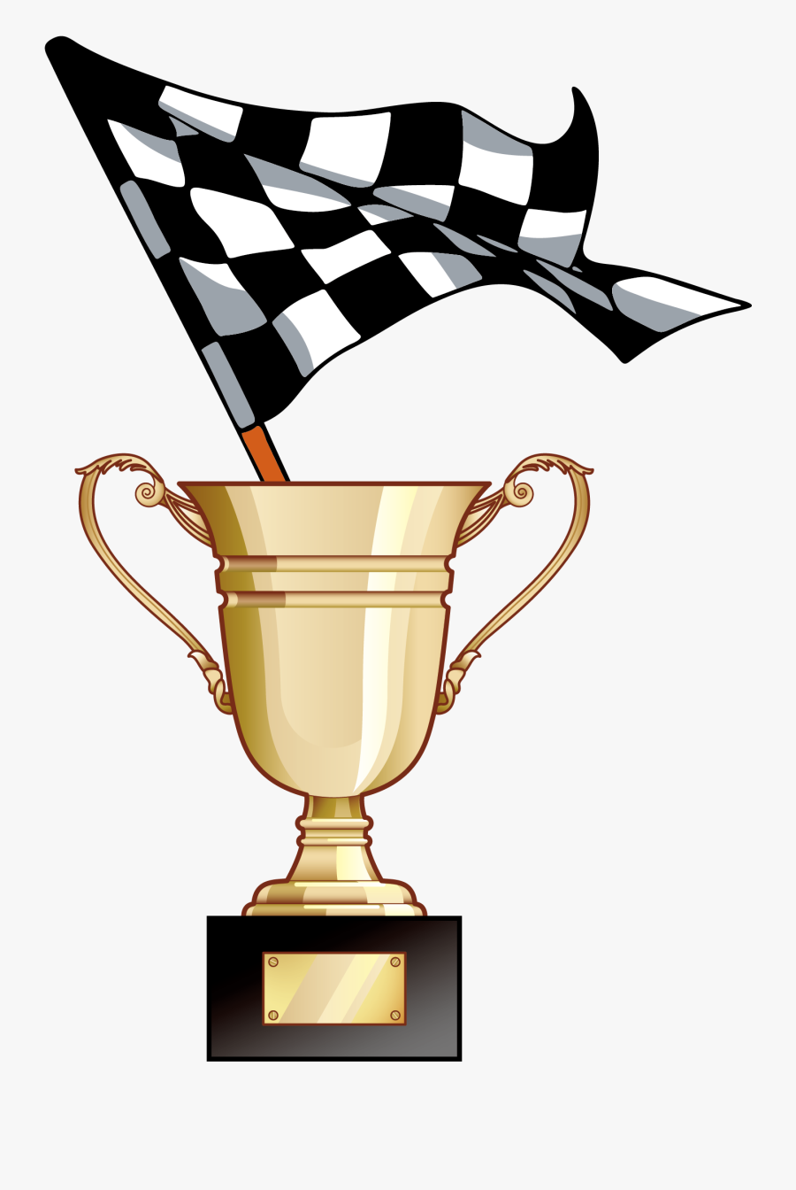 Transparent Racetrack Png - Race Trophy Vector Png, Transparent Clipart