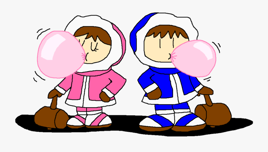 Ice Climbers Blowing Bubble Gum By Pokegirlrules - Blowing Bubbles With Gum Clipart, Transparent Clipart