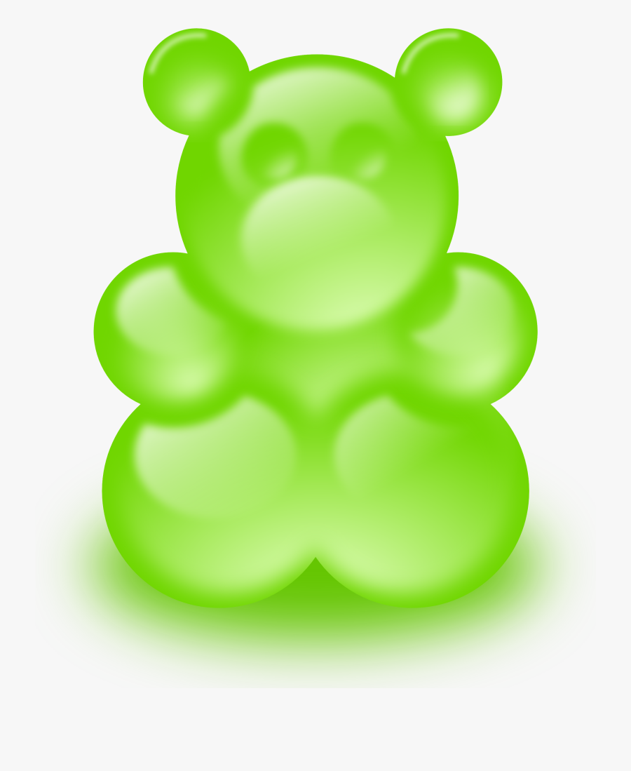 Gummi Candy fruit green Gummy Bear Clipart Png Free Transparent