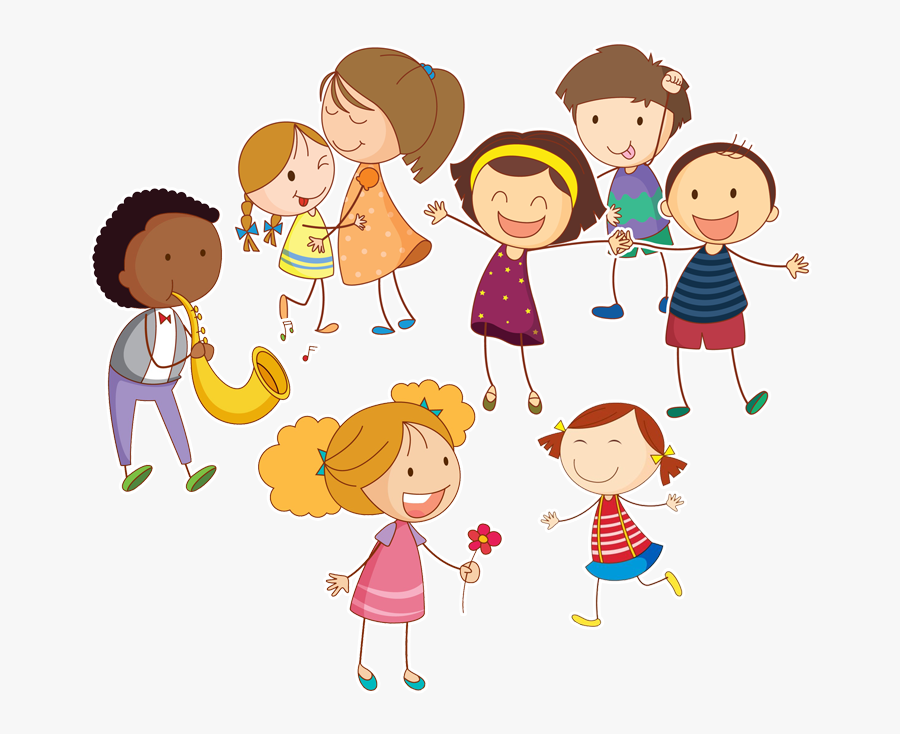 Transparent Children Being Kind Clipart - Png Playing Children Clipart, Transparent Clipart