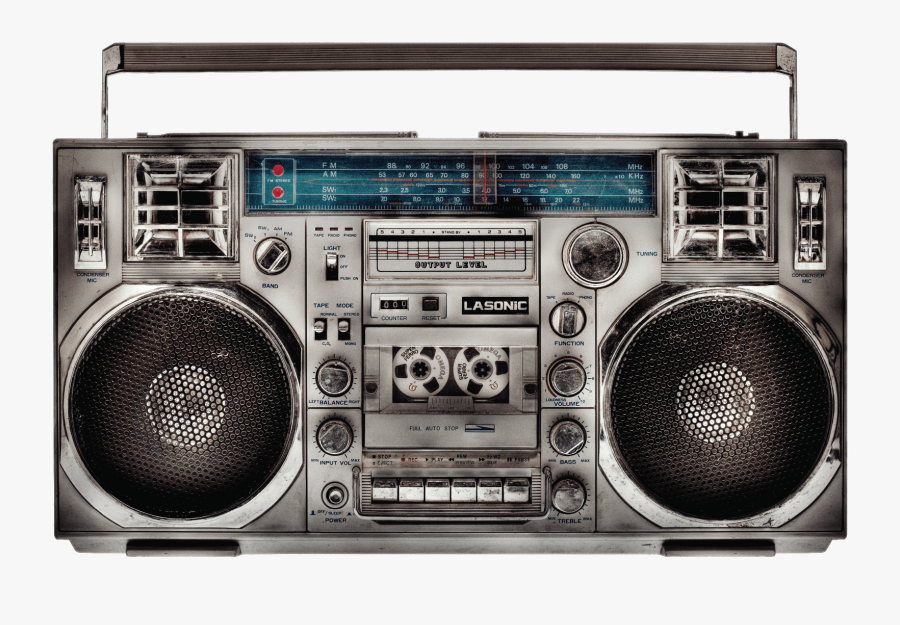 Lasonic Boombox - Old School Boom Box, Transparent Clipart