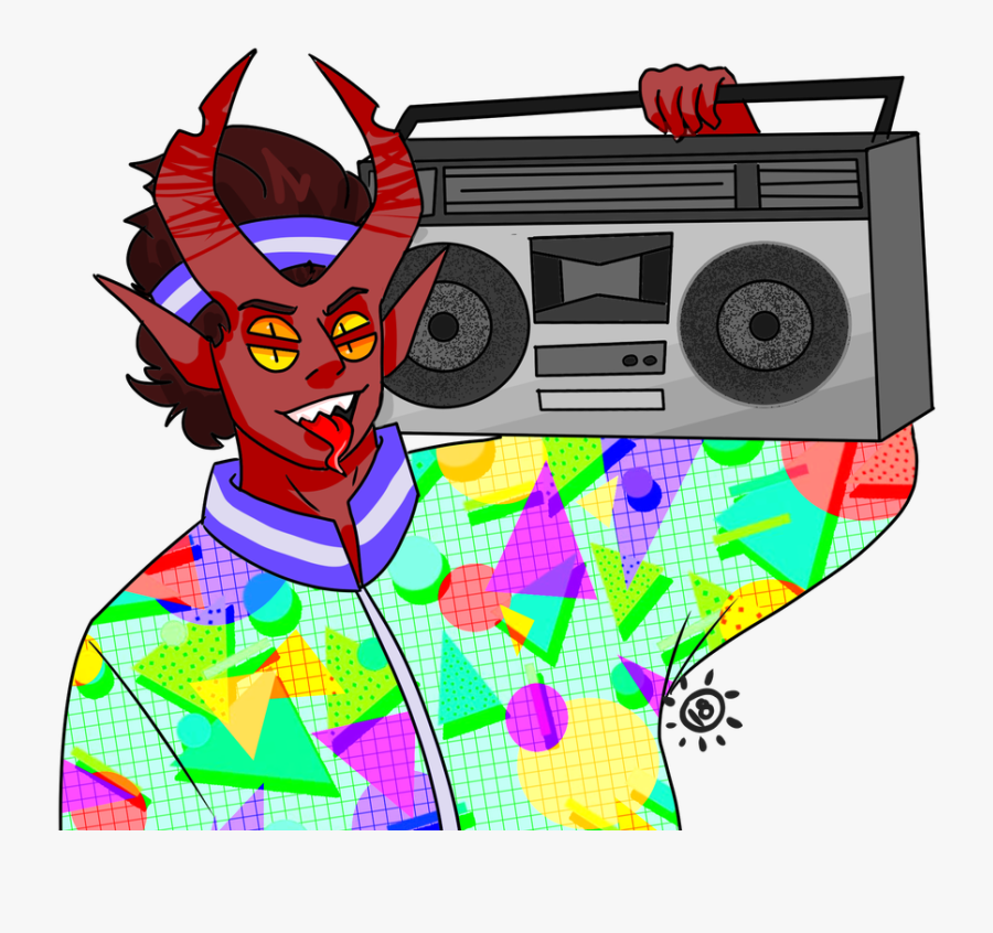 Boombox Bard, Transparent Clipart