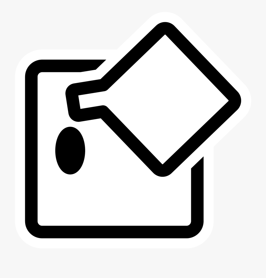 Mono Tool Flood Fill - Icon, Transparent Clipart