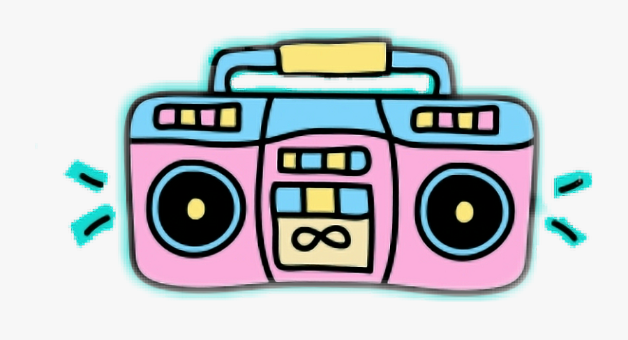 Boombox, Transparent Clipart