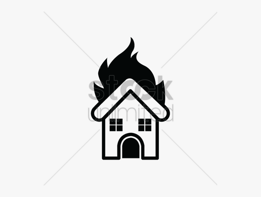 Silhouette Burning House Clipart House Clip Art - Clip Art, Transparent Clipart