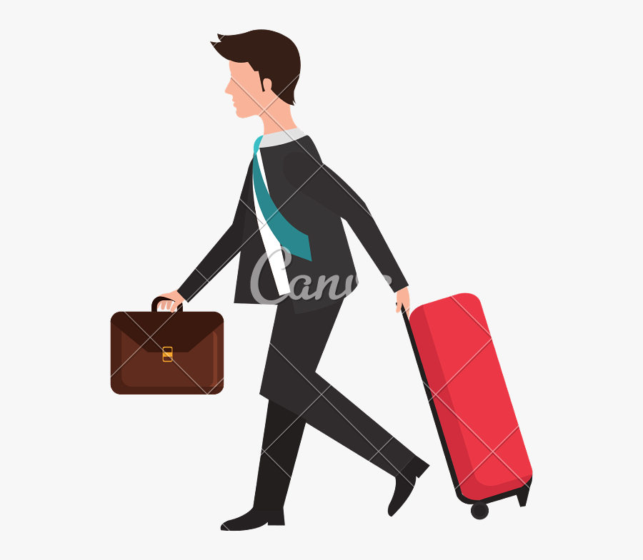 Banner Black And White Library Businessman Icon Icons - Business Travel Icon Png, Transparent Clipart