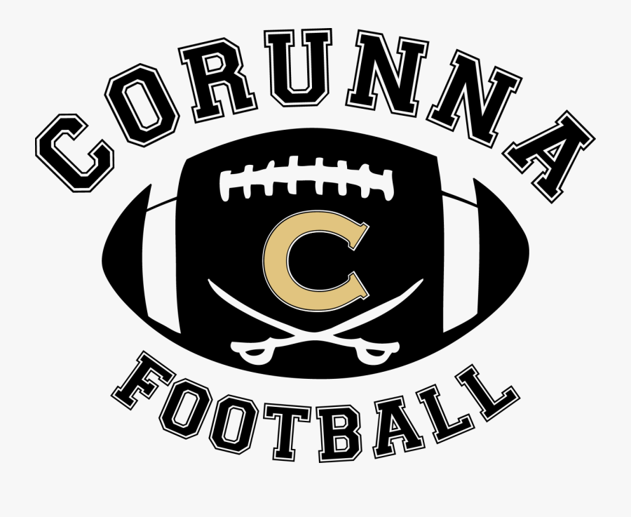 Softball Ball Clipart Logo - Corunna Football, Transparent Clipart