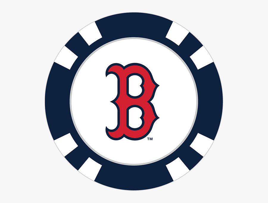 Boston Red Sox Poker Chip Ball Marker - Logos And Uniforms Of The Boston Red Sox, Transparent Clipart