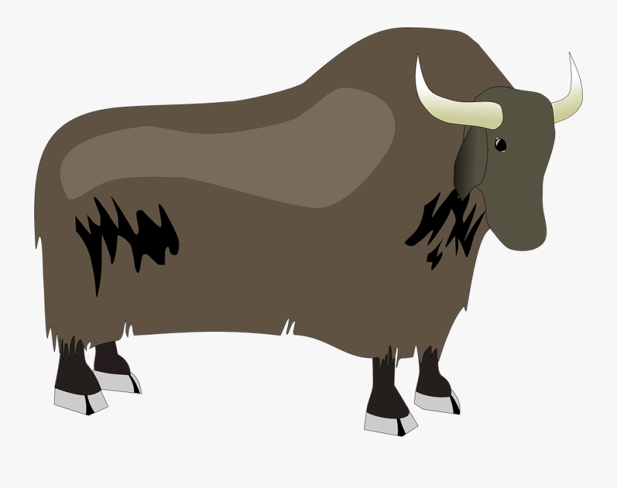 Yak - Transparent Yak Clipart, Transparent Clipart