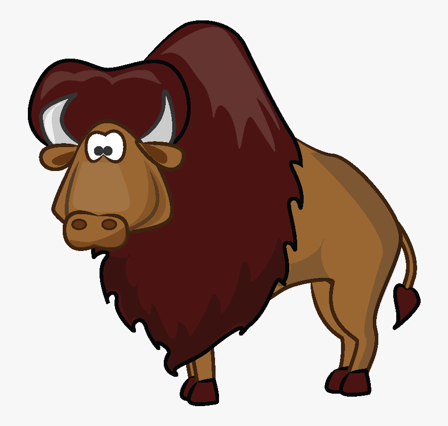 Musk Ox Cartoon - Bison Clipart Png, Transparent Clipart