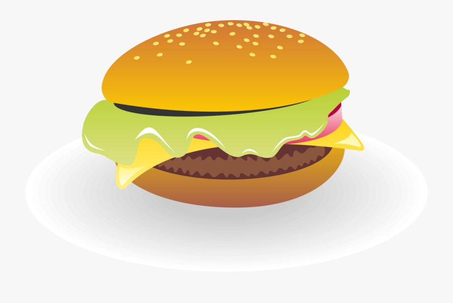 Cheeseburger Vector - Cheese Burger Vector Png, Transparent Clipart