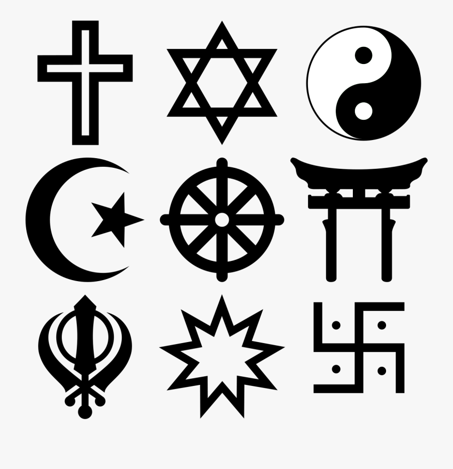 Clip Art Religion Photos - Black And White Religion, Transparent Clipart