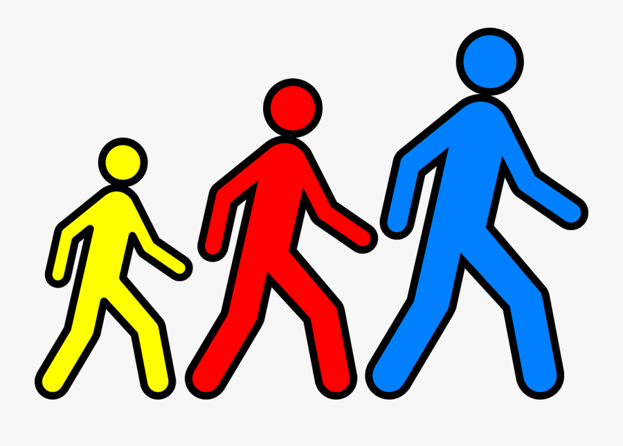 Stickmen Follow Png Image - People Walking Clip Art, Transparent Clipart