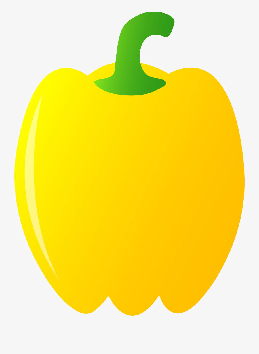 Yellow Bell Pepper - Yellow Bell Pepper Clipart, Transparent Clipart