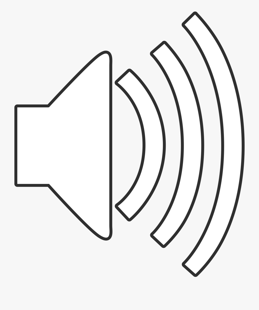 Clipart - Audio Icon White Png, Transparent Clipart