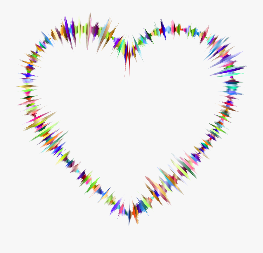 Music Wave Sound - Sound Wave With Heart, Transparent Clipart