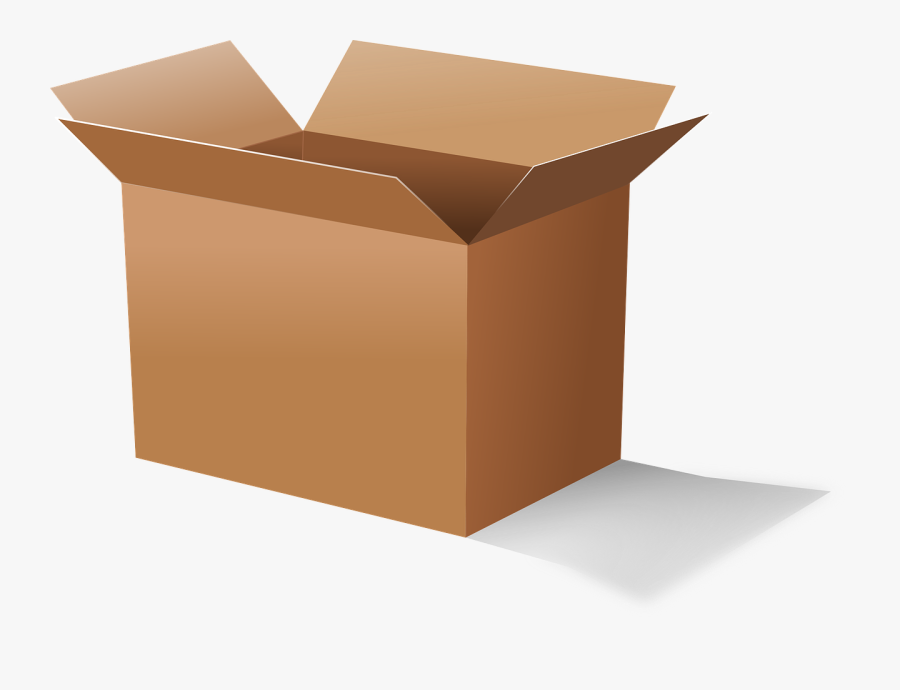 Thumb Image - Opened Cardboard Box, Transparent Clipart