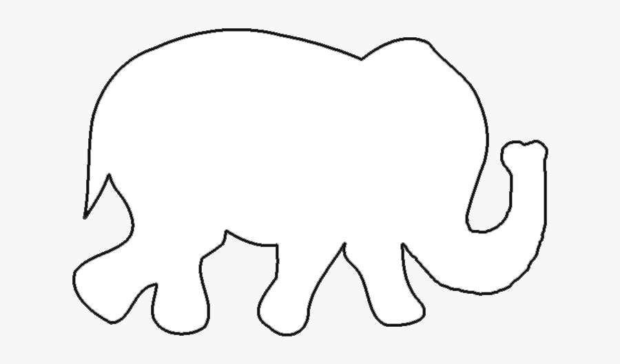 Free Elephant Templates - Elephant Template For Preschool, Transparent Clipart