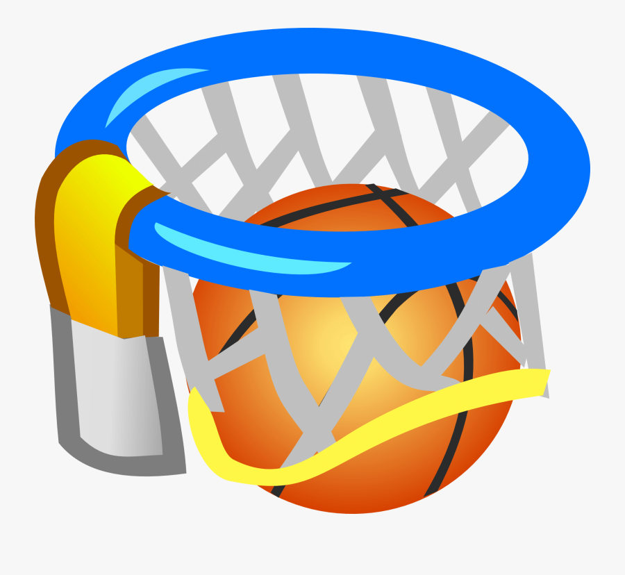 Basketball Court Clipart - Ball In The Net Clipart, Transparent Clipart