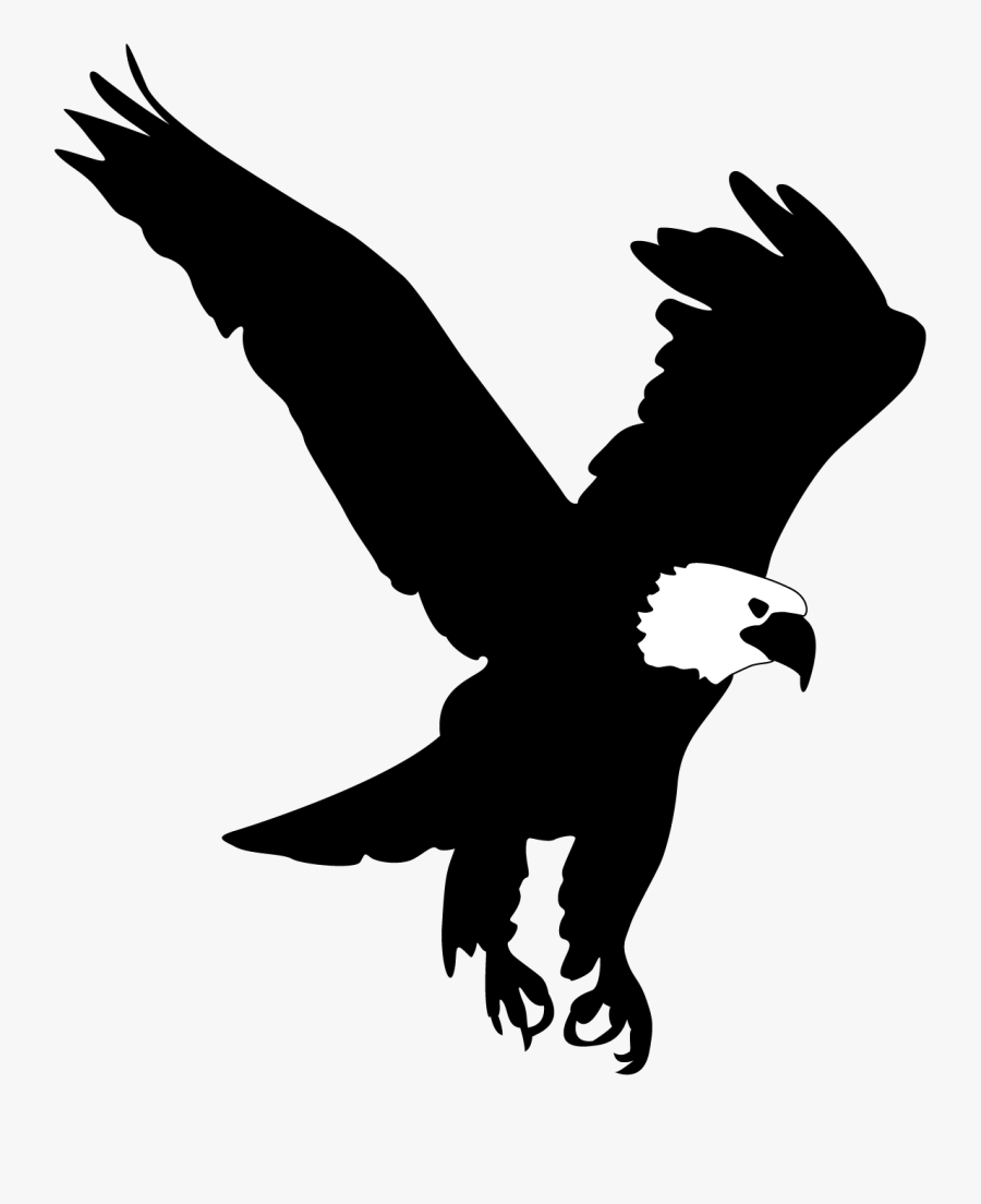 Eagle Silhouette Clip Art Free At Getdrawings - Bald Eagle Silhouette Png, Transparent Clipart